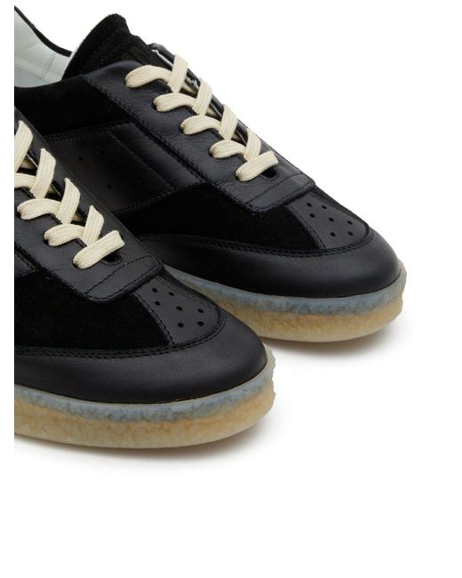 MM6 by Maison Margiela Black Replica Lace-Up Sneakers