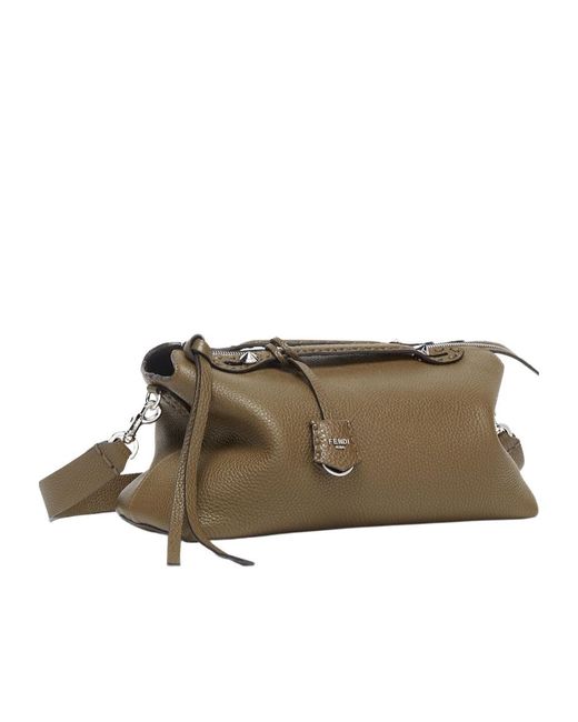 Fendi Brown By The Way Selleria Large Shoulder Bag