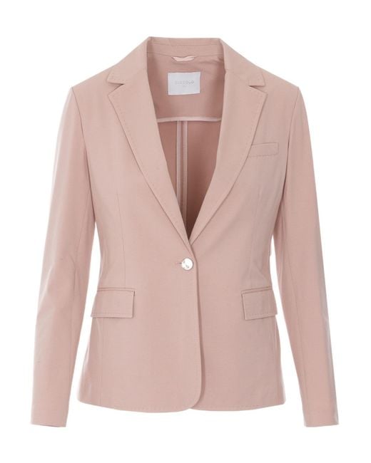 Circolo 1901 Pink Single-Breasted Blazer