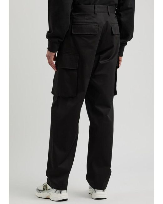 Givenchy Black Straight-Leg Cotton Cargo Trousers for men