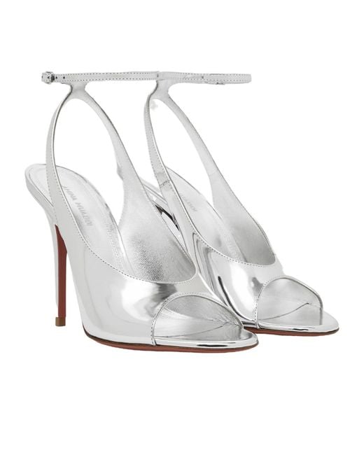 AMINA MUADDI White Anok Sandal 105 Mirror