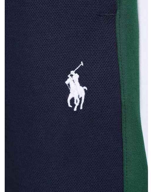 Polo Ralph Lauren Blue Side Stripe Track Pants for men
