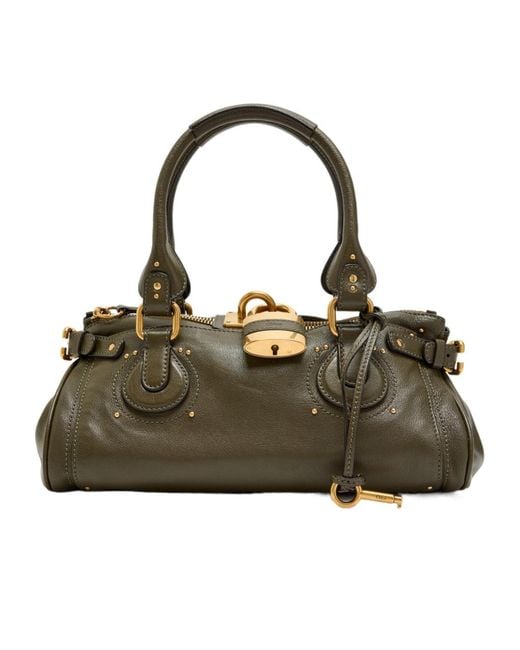 Chloé Metallic Lychee Grain Shoulder Bag