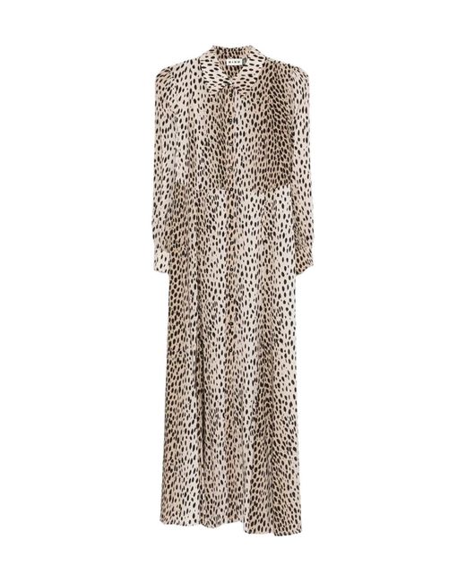Rixo Natural Maddison Shirt Dress