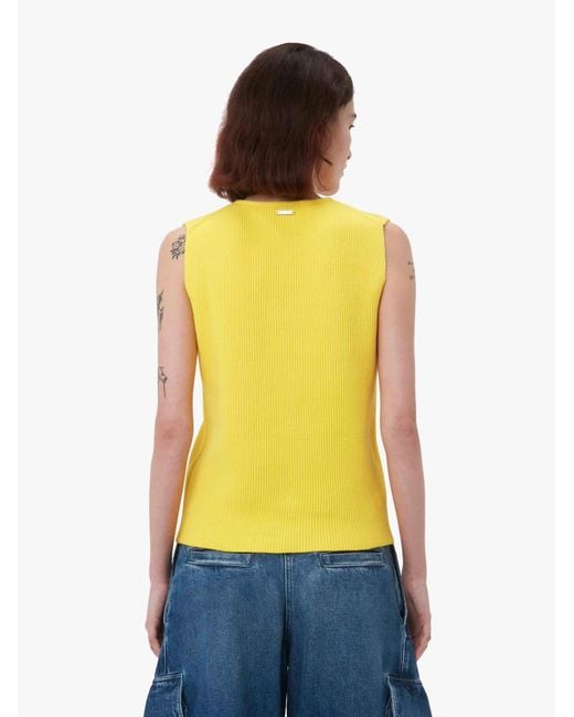 J.W. Anderson Yellow Jw Anderson Bow Tie Tank Top
