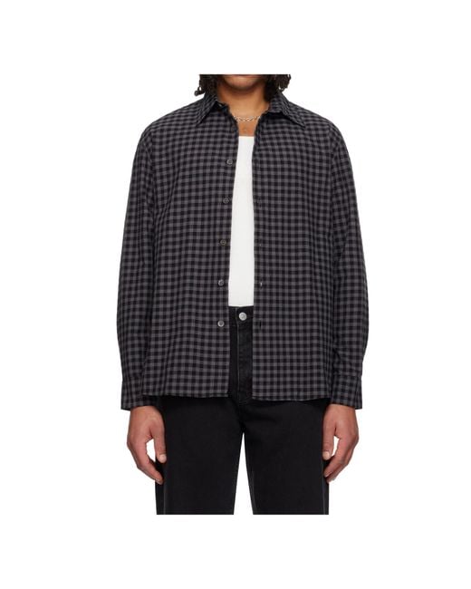 sunflower Blue Studio Plaid Shirt for men