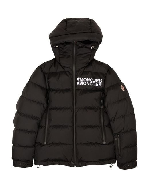 Moncler Black Long-Sleeved Down Jacket for men