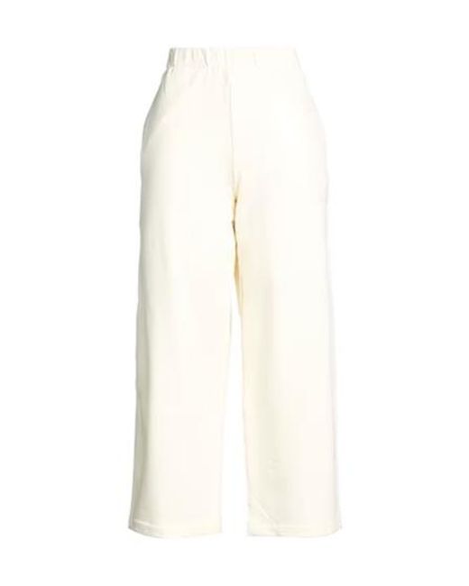 Max Mara White Minimal Solid Sweatpants
