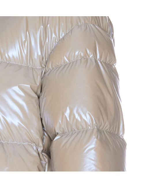 Herno Gray Padded Zipped Jacket