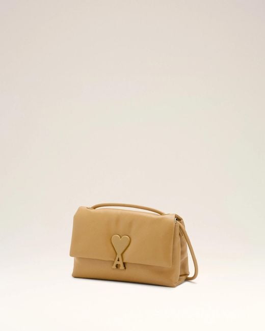 AMI Natural Voulez-Vous Heart-Embellishment Tote Bag for men