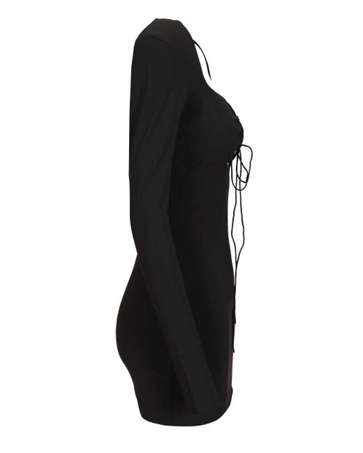 Amazuìn Black Nil Cut-Out Mini Dress