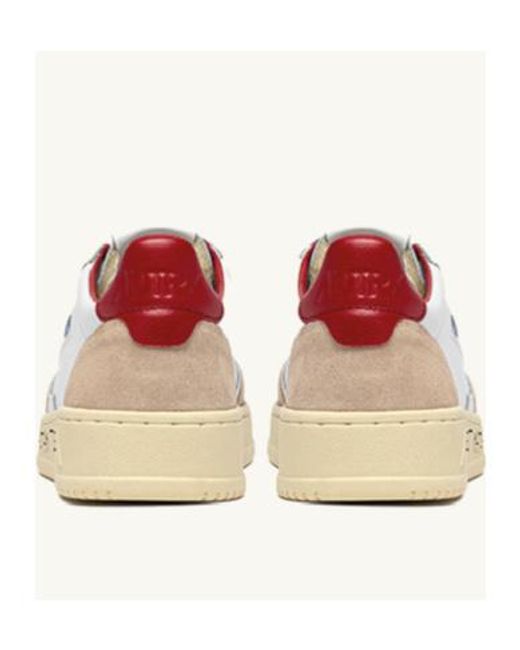 Autry Natural Medalist Lace-Up Sneakers for men