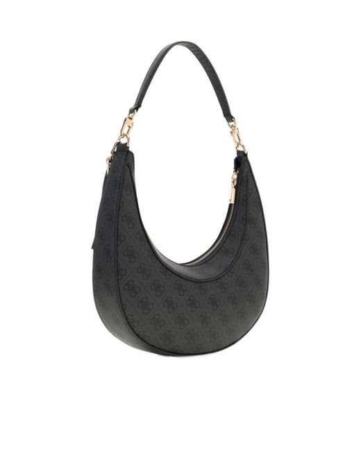Guess Black Lindsey Hobo Bag