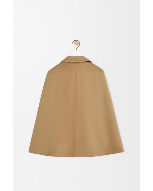 Loewe Natural Double-Breasted High-Neck Coat