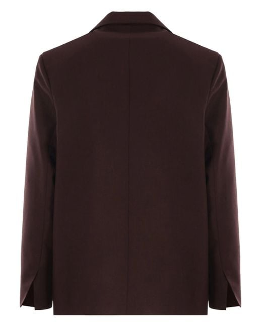 Séfr Brown Peak-Lapels Blazer