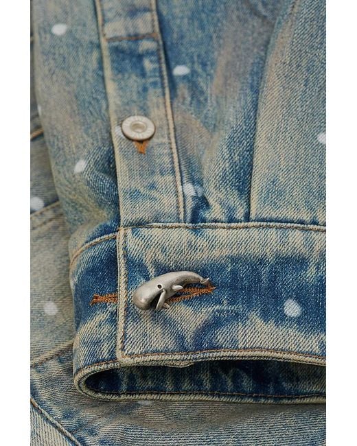 Loewe Blue Button-Up Denim Jacket for men