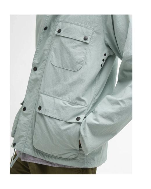 Barbour Green Modified Solway Showerproof Jacket for men