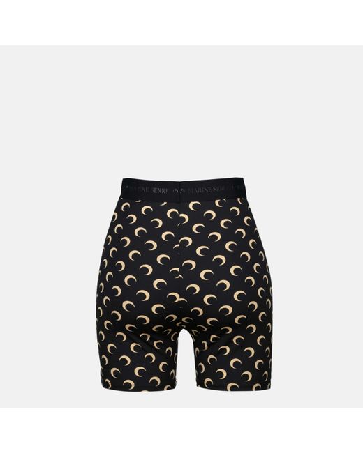 MARINE SERRE Black Cyclist Pants