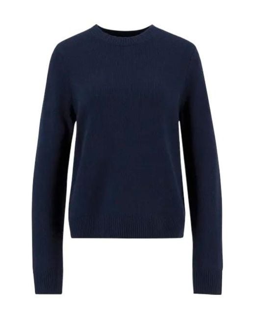 Barbour Blue Woodhouse Ribbed Crew-Neck Sweater