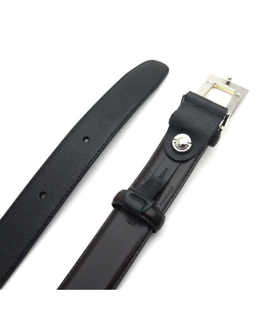 Dunhill Black Double-Sided Belt for men