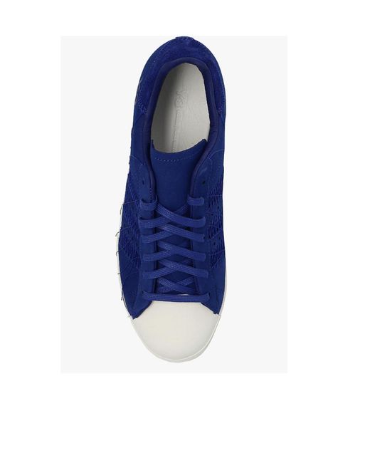 Y-3 Blue Superstar Low-Top Sneakers for men