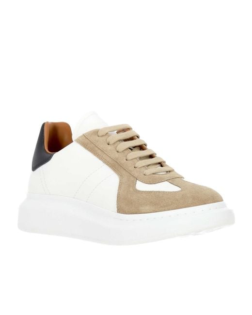 McQueen Metallic Suede Sneakers for men