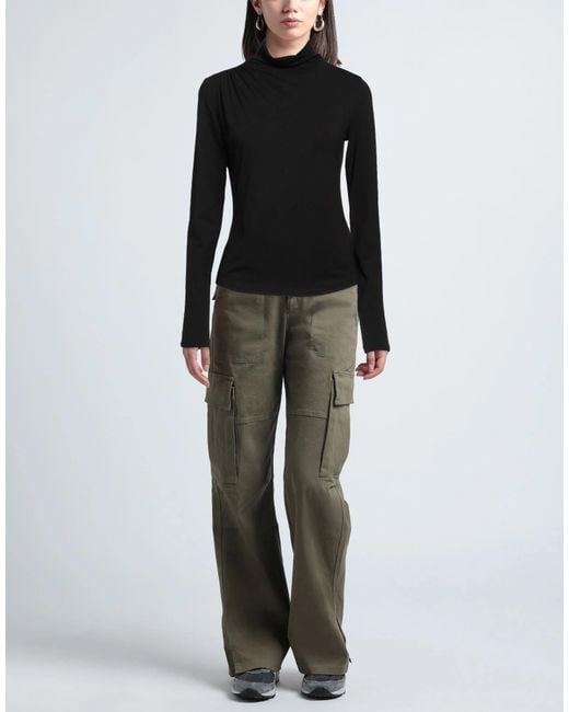 Isabel Marant Black Solid Color Long-Sleeve T-Shirt