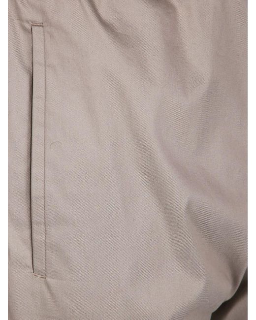 PT01 Gray Logo Casual Pants for men