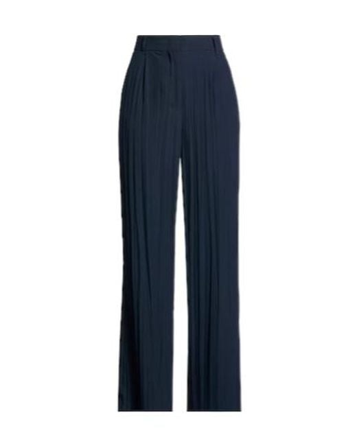 MAX&Co. Blue High-Waisted Loose Tailored Trousers