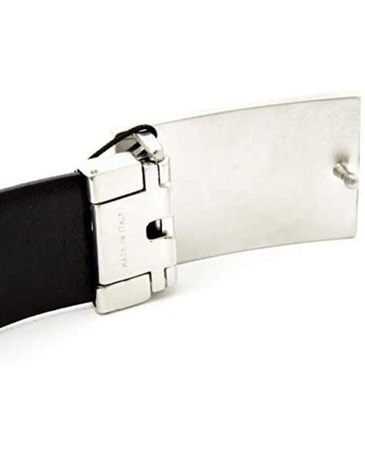 Emporio Armani White Logo-Patterned Belt for men