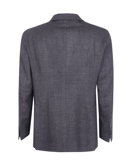 Tagliatore Blue Montecarlo Single Breasted Jacket for men