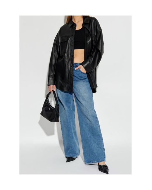 Michael Kors Blue Wide-Leg Jeans