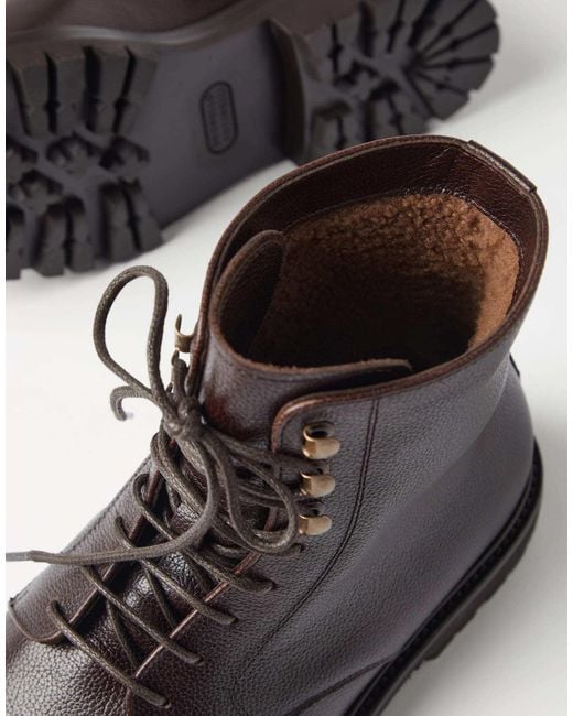 Brunello Cucinelli Brown Leather Ankle Boots for men
