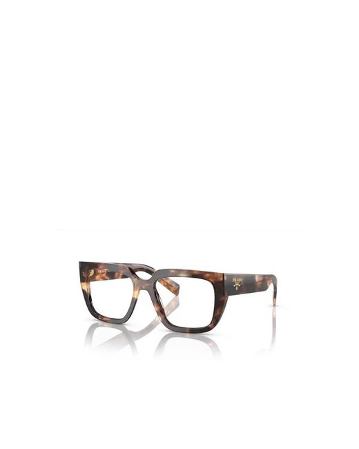 Prada White Eyewear Square Frame Glasses