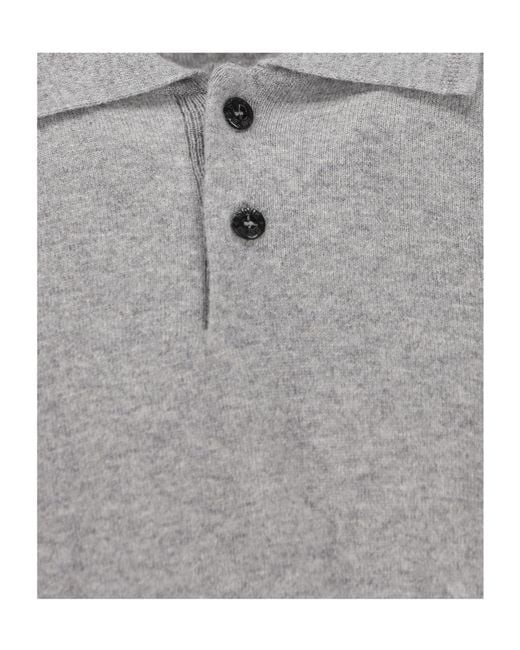 Stone Island Gray Long-Sleeved Sweater for men