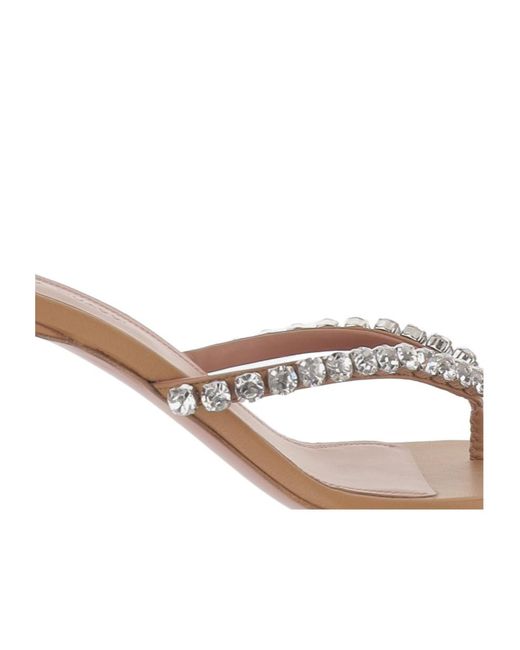 AMINA MUADDI Multicolor Split-Toe High-Heeled Sandals