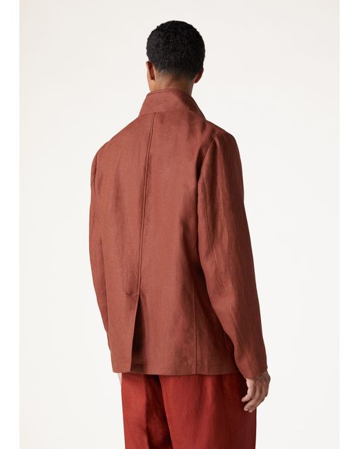 Loro Piana Red Single-Breasted Long-Sleeved Casual Jacket for men