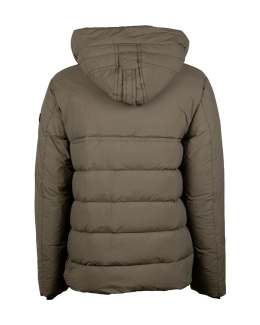 Peuterey Green Eddie Hooded Down Jacket for men