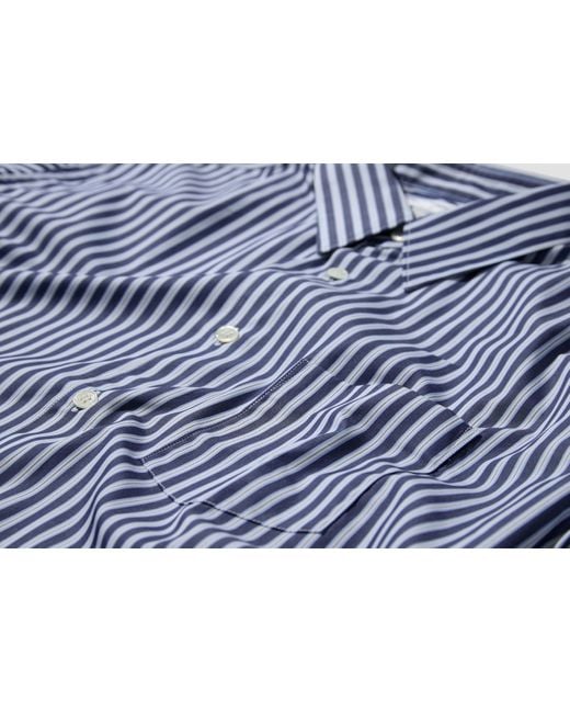 Comme des Garçons Blue Striped Shirt for men