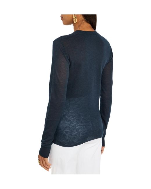Joseph Blue Cashmere Knit Top