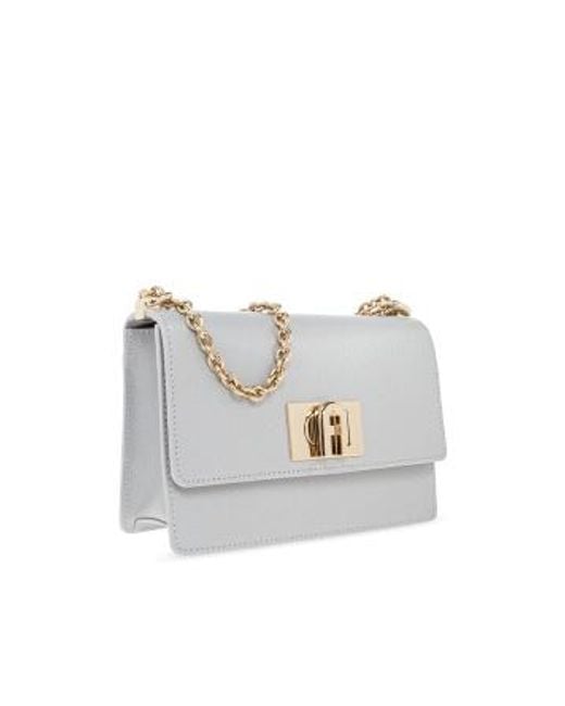 Furla Gray 1927 Mini Crossbody Bag