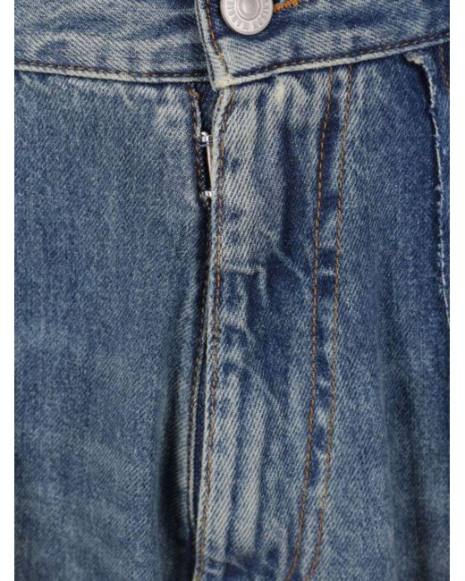 MM6 by Maison Margiela Blue Wide-Leg Jeans for men