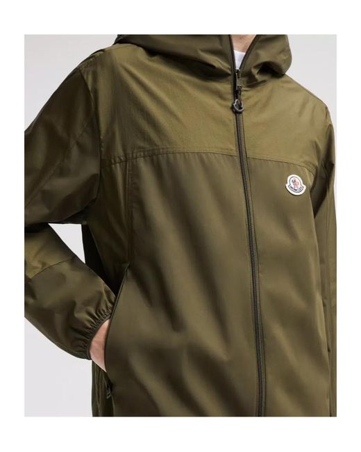 Moncler Green Kona Zip-Up Windbreaker for men