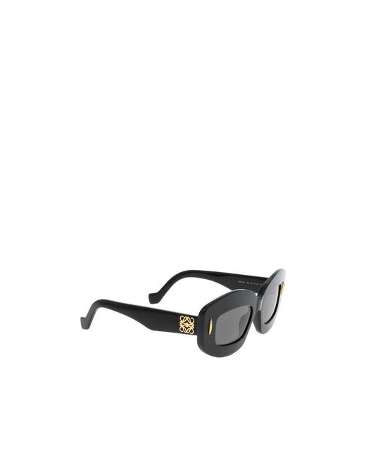 Loewe White Rectangle Frame Sunglasses