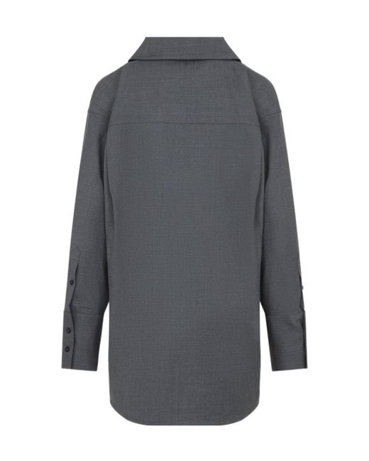 Co. Gray Wool Shirt