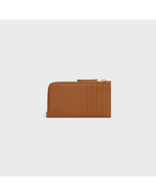 Céline Brown Long Zipped Card Holder