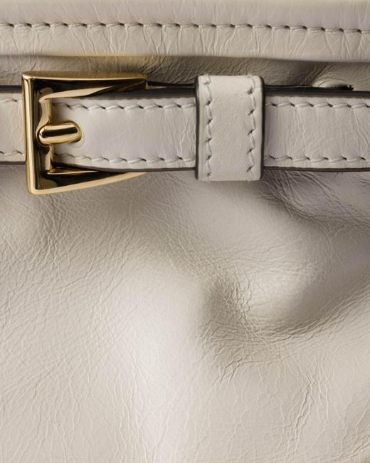 Prada White Small Leather Shoulder Bag