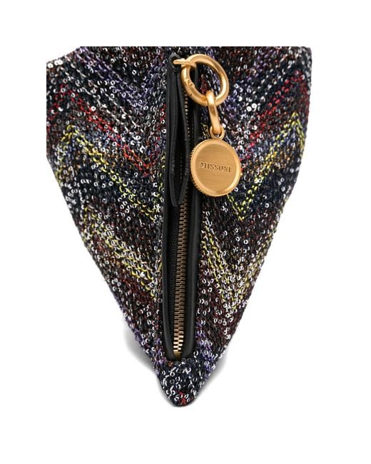 Missoni Black Knot Detailed Raschel Pinetto Lurex Tote Bag