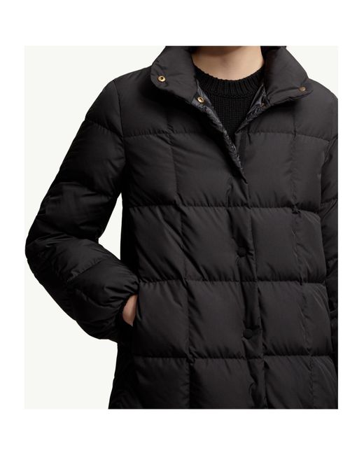 Moncler Black Cochevinne Square-Quilted Short Down Jacket