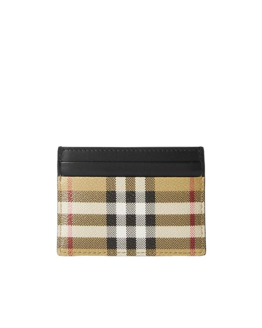 Burberry Multicolor Check Card Holder for men